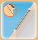 ensured feeling of privacy with fully lowered blind
