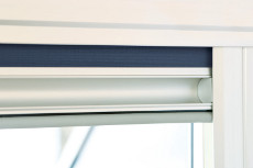 The roller blind is available in two colours of the fabric: